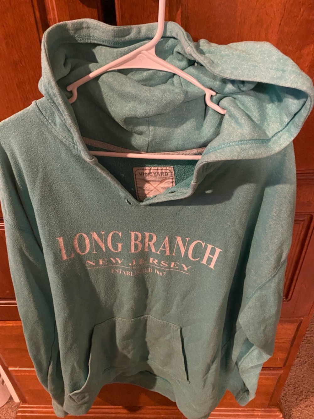 Vineyard Vines Seafoam Green Long Branch Hoodie